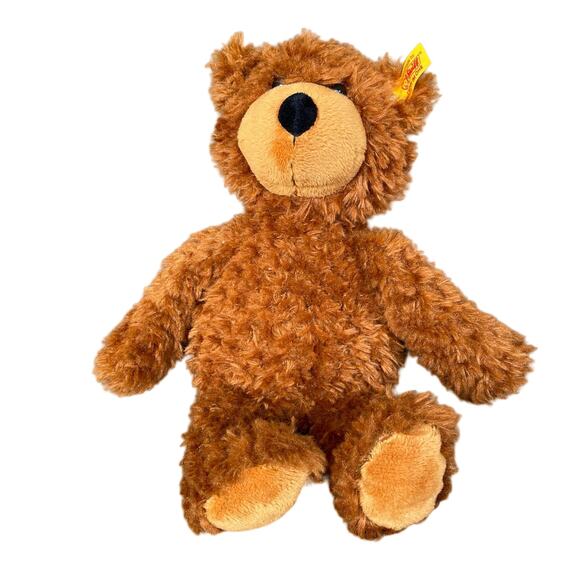 Steiff Teddy Bear Charley Plush Ear Button Bean Bottom Stuffed Animal 11” READ - Picture 2 of 12